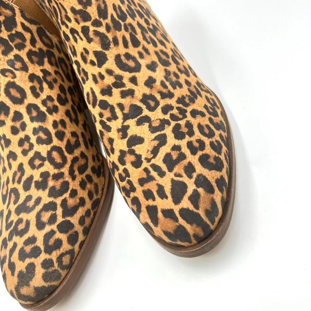 Seychelles Womens Size 8 Waiting For You Leopard Cheetah‎ Leather Ankle Boots